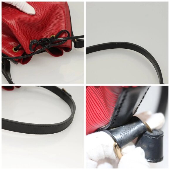 LOUIS VUITTON Epi Petit Noe Shoulder Bag Bicolor Black Red M44017 Auth BA2220 - Picture 16 of 16